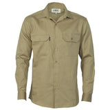 Cotton Drill Long Sleeve Work Shirt Shirts DNC