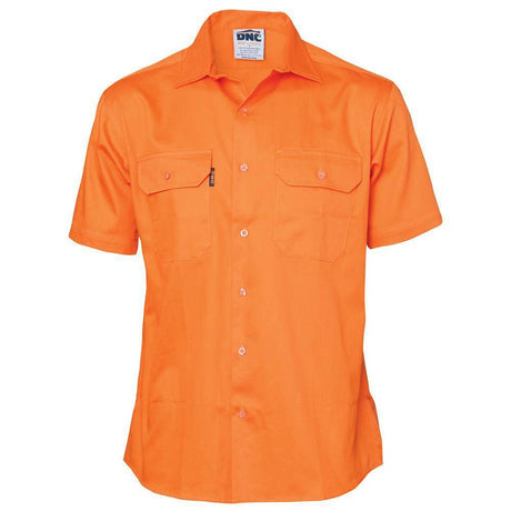 Cotton Drill Short Sleeve Work Shirt Short Sleeve Shirts DNC   