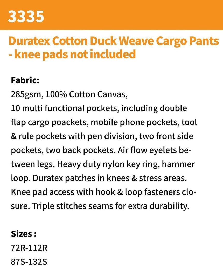 Duratex Cotton Cargo Pants Pants DNC   