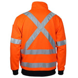 Hi Vis 1/2 Zip X Back Fleecy Jumper Sweaters DNC   