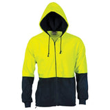 Hi Vis 2 Tone Full Zip Fleece Hoodie Hoodies DNC   