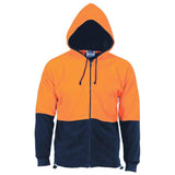 Hi Vis 2 Tone Full Zip Fleece Hoodie Hoodies DNC   