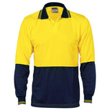 Hi Vis 2 Tone Long Sleeve Polo Polos DNC   