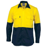 Hi Vis 2 Tone Vented Long Sleeve Shirt Shirts DNC