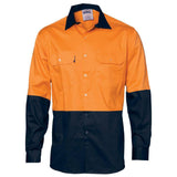 Hi Vis 2 Tone Vented Long Sleeve Shirt Shirts DNC