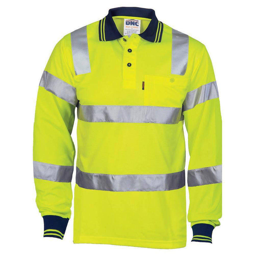 Hi Vis Biomotion Taped Polo Polos DNC   