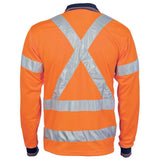 Hi Vis Cool Breathe Long Sleeve Polo Orange Polos DNC   