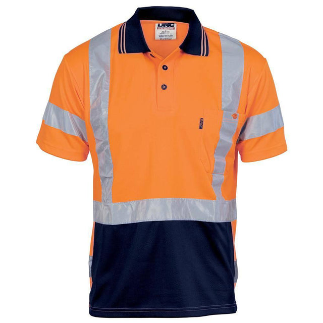 Hi Vis Cool Breathe Short Sleeve Polo Orange Polos DNC   