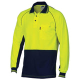 Hi Vis Cotton Backed Contrast Polo Polos DNC   