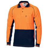 Hi Vis Cotton Backed Contrast Polo Polos DNC   