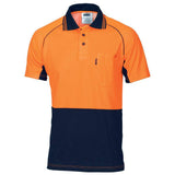 Hi Vis Cotton Contrast Short Sleeve Polo Polos DNC   