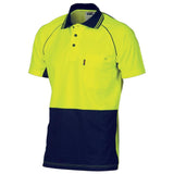 Hi Vis Cotton Contrast Short Sleeve Polo Polos DNC   