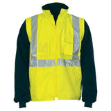 Hi Vis Cross Back Zip Reversible Vest Vests DNC   