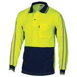 Hi Vis Stripe Long Sleeve Polo Polos DNC   