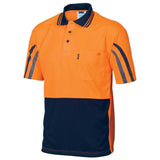 Hi Vis Stripe Short Sleeve Polo Polos DNC   