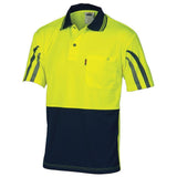 Hi Vis Stripe Short Sleeve Polo Polos DNC   