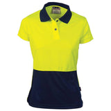 Ladies Hi Vis 2 Tone Short Sleeve Polo Polos DNC   