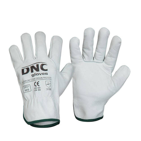 Premium Cow Grain Rigger Gloves Gloves DNC   