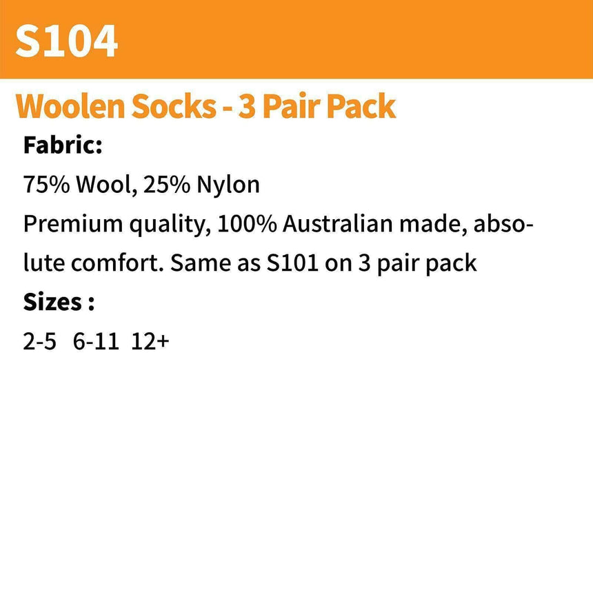Woolen Socks 3 Pair Pack Socks DNC   