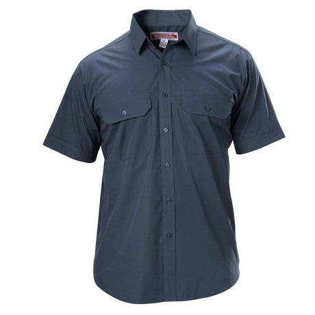 S/SL Permanent Press Shirt Short Sleeve Shirts Hard Yakka Graphite S 