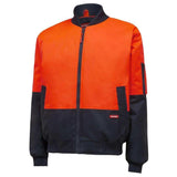 Hi Vis 2Tone Bomber Jacket Jackets Hard Yakka   