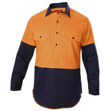 Hi Vis 2Tone Closed Front Shirt Shirts Hard Yakka