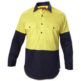 Hi Vis 2Tone Closed Front Shirt Shirts Hard Yakka