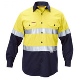 Hi Vis 2Tone Drill Taped Shirt Shirts Hard Yakka