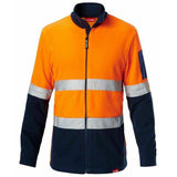 Hi Vis 2Tone Fleece Jacket With Tape Jackets Hard Yakka   