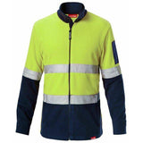 Hi Vis 2Tone Fleece Jacket With Tape Jackets Hard Yakka   