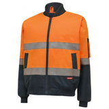 Hi Vis 2Tone Taped Bomber Jacket Jackets Hard Yakka   