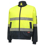 Hi Vis 2Tone Taped Bomber Jacket Jackets Hard Yakka   