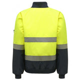 Hi Vis 2Tone Taped Bomber Jacket Jackets Hard Yakka   