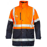 Hi Vis 4 In 1 Taped Jacket Jackets Hard Yakka   