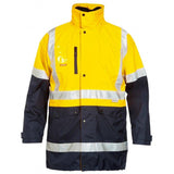 Hi Vis 4 In 1 Taped Jacket Jackets Hard Yakka   