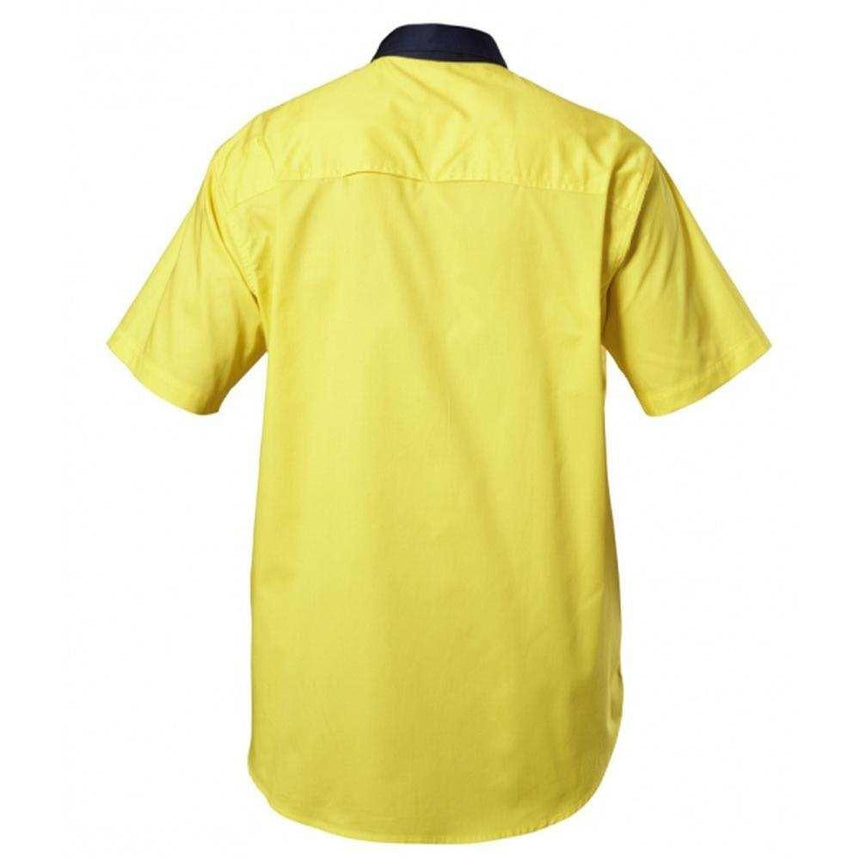 Hi Vis Koolgear 2 Tone Vented Shirt Short Sleeve Shirts Hard Yakka   