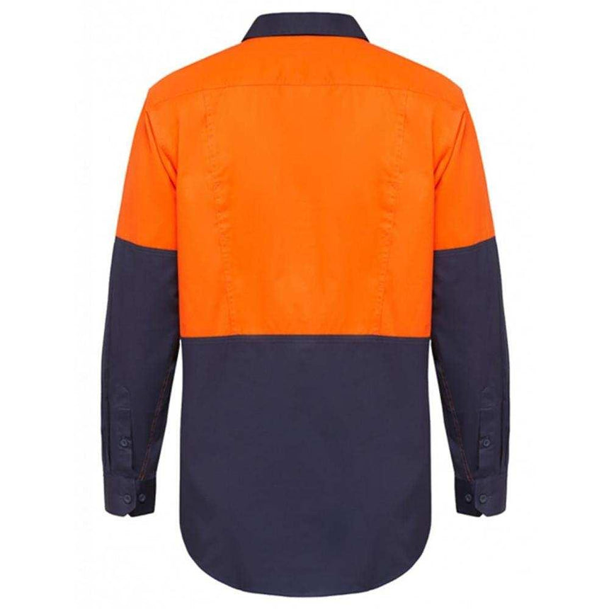 Koolgear Hi Vis 2 Tone Vented Shirt Long Sleeve Shirts Hard Yakka   