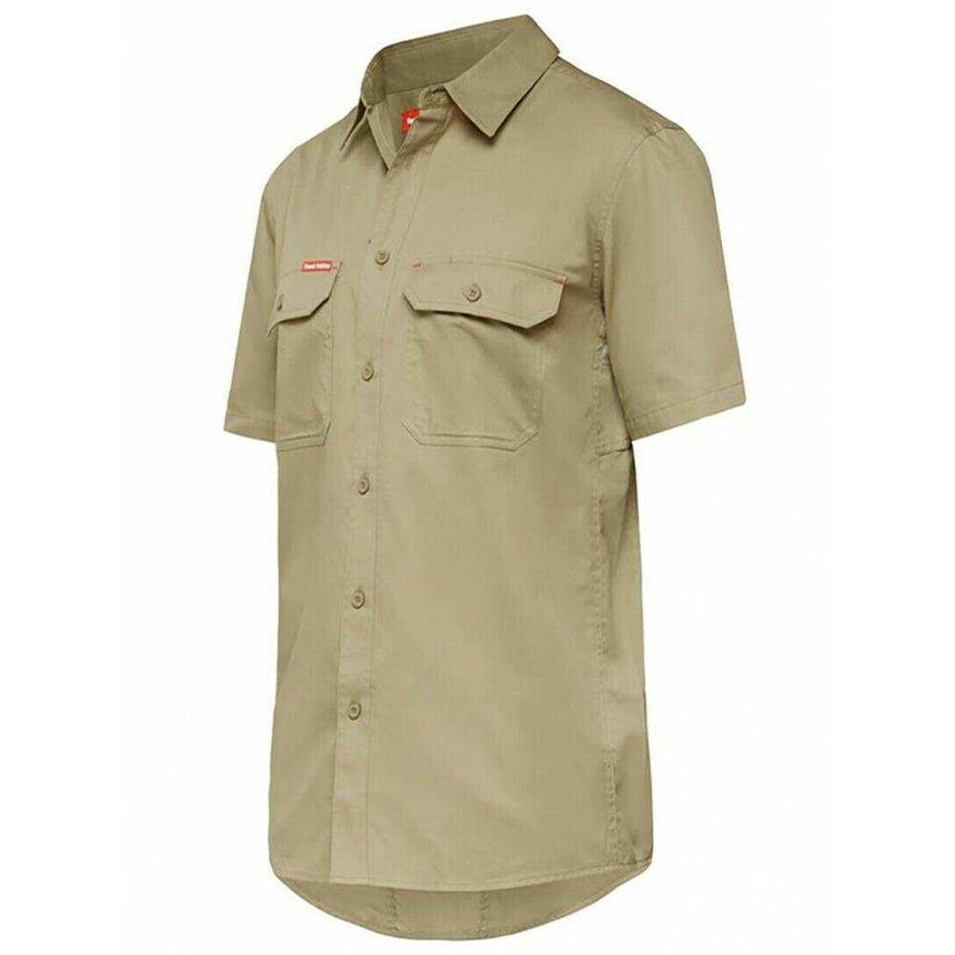 Koolgear Vented Short Sleeve Shirt Short Sleeve Shirts Hard Yakka S Khaki 