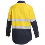 Shieldtec Hi Vis 2Tone Open Front Taped Shirt Shirts Hard Yakka