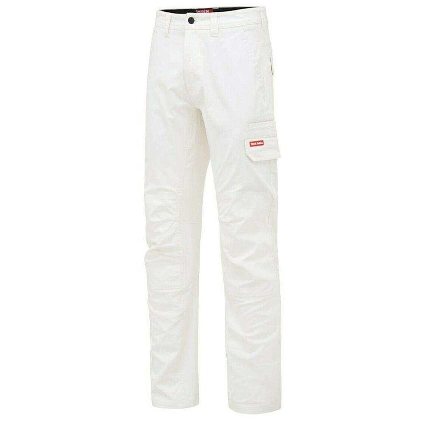 3056 Stretch Canvas Cargo Pant Pants Hard Yakka White 77R Regular