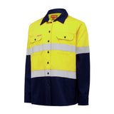 Women's Hi Vis 2 Tone Taped Shirt Shirts Hard Yakka