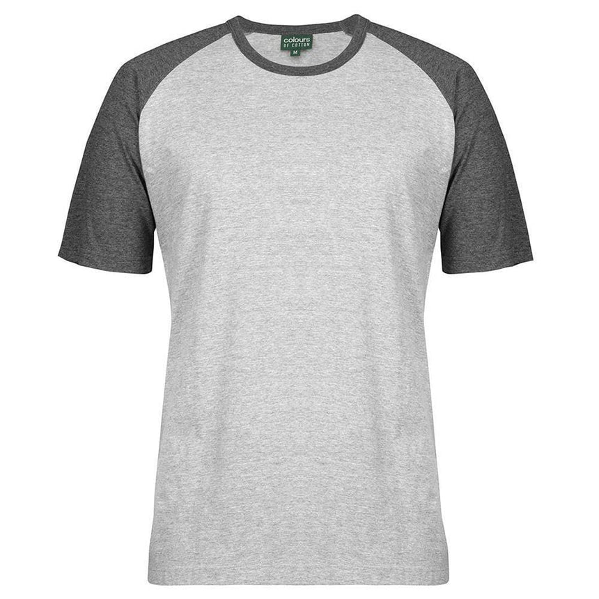 C of C Two Tone Tee T Shirts JB's Wear 13% Marle/Charcoal Marle 2XS 