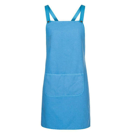 Cross Back Canvas Apron (Without Straps) Aprons JB's Wear Aqua  