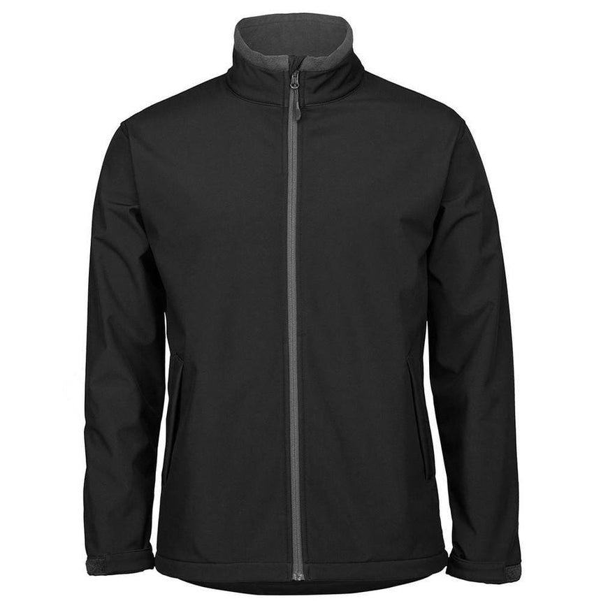 Podium Adults & Kids Water Resistant Softshell Jacket Jackets JB's Wear Black/Charcoal S 