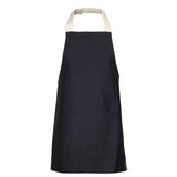 Apron With Colour Straps Aprons JB's Wear Black/Cream 65x71 