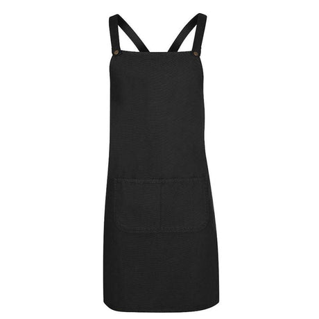 Cross Back Canvas Apron (Without Straps) Aprons JB's Wear Black  