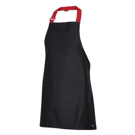 Apron With Colour Straps Aprons JB's Wear Black/Red 65x71 