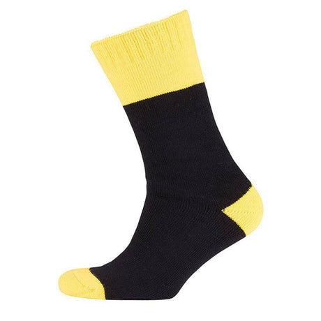 Ultra Thick Bamboo Work Sock Socks JB's Wear Black/Yellow REGULAR 