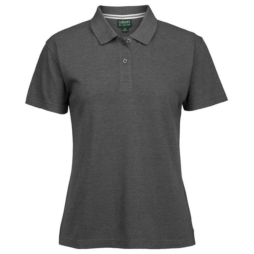 C of C Ladies Pique Polo Polos JB's Wear Charcoal 8 
