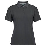 C of C Ladies Ottoman Polo Polos JB's Wear Gunmetal 8 